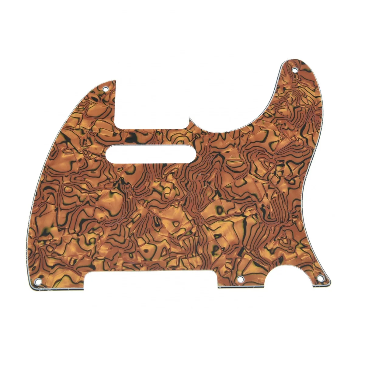 Tiger Stripe 3 Ply Telecaster Guitar Pickguard 5 Hole Tele Scratch Plate Singel Coil Fit American/Mexican Standard Style
Tiger Stripe 3 Ply Telecaster Guitar Pickguard 5 Hole Tele Scratch Plate Singel Coil Fit American/Mexican Standard Style