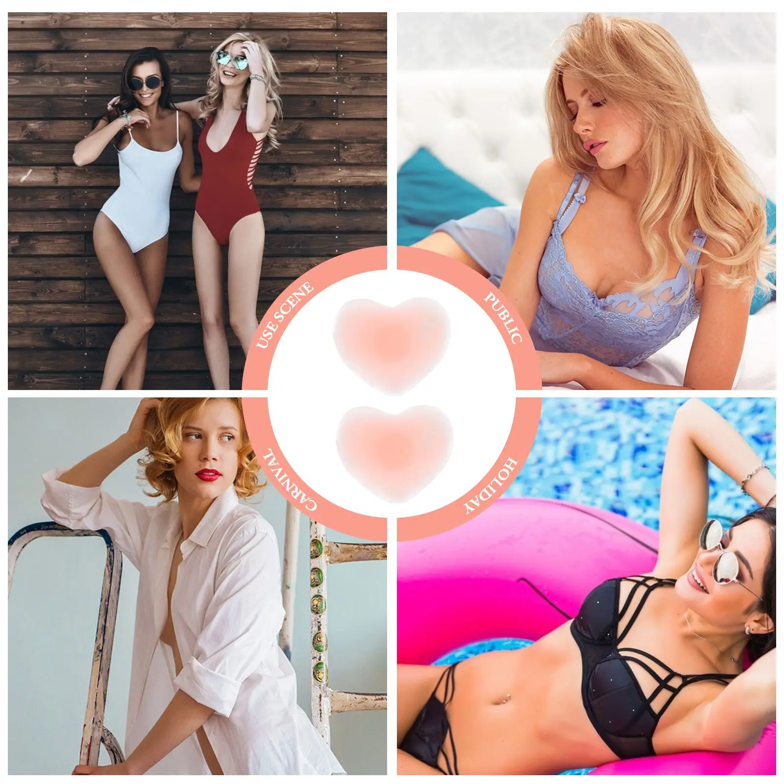 4 Pairs Women Nipples Covers Breast Pads Breast Pasties Nipples Covers Breast stickers
4 Pairs Women Nipples Covers Breast Pads Breast Pasties Nipples Covers Breast stickers
