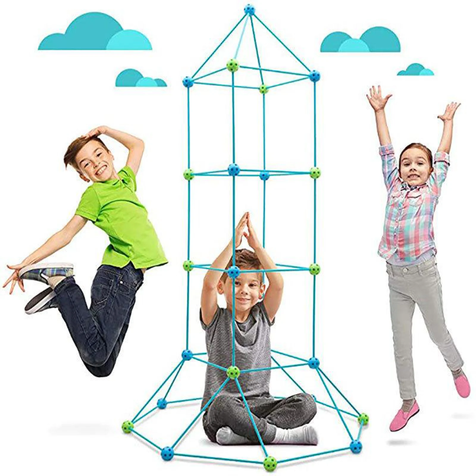 87pcs Kids Construction Fort Building Kit, DIY Fort Building Castles Tunnels Play Tent Tower Indoor Outdoor for Boys Girls
87pcs Kids Construction Fort Building Kit, DIY Fort Building Castles Tunnels Play Tent Tower Indoor Outdoor for Boys Girls