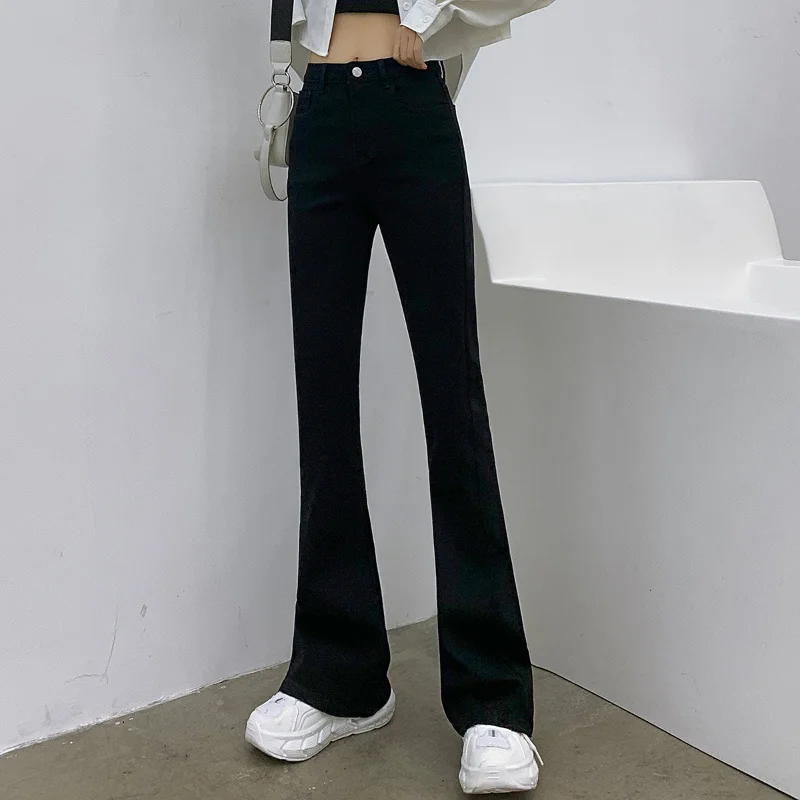 Black Jeans Women's High Waist Slimming High-Rise Bootleg Pants Autumn Elastic Pants
Black Jeans Women's High Waist Slimming High-Rise Bootleg Pants Autumn Elastic Pants