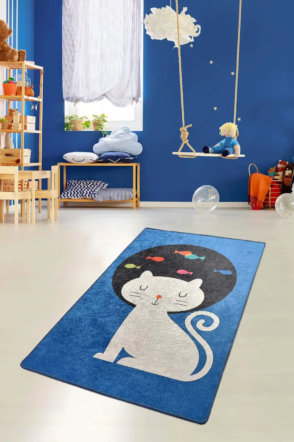 Cat and Fishes digital Printed Kids Bedroom Rug Childroom Carpet Non-slip Sole Carpet Soft Rug For Home
Cat and Fishes digital Printed Kids Bedroom Rug Childroom Carpet Non-slip Sole Carpet Soft Rug For Home