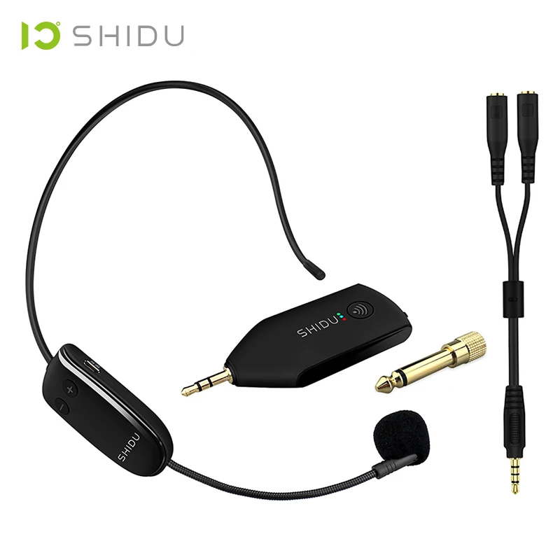 NEW SHIDU UHF Wireless Microphone Headset Handheld Mic System Portable 3.5/6.5mm Plug Receiver For Voice Amplifier Speakers U8
NEW SHIDU UHF Wireless Microphone Headset Handheld Mic System Portable 3.5/6.5mm Plug Receiver For Voice Amplifier Speakers U8
