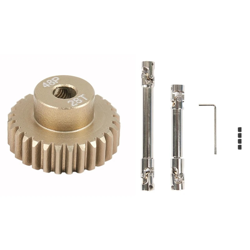 1X Best Sale 48DP 3.175Mm 28T Motor Pinion Gear & 2PCS CVD Drive Shaft 90-130Mm 110-170Mm For Axial SCX10 Traxxas TRX-4
1X Best Sale 48DP 3.175Mm 28T Motor Pinion Gear & 2PCS CVD Drive Shaft 90-130Mm 110-170Mm For Axial SCX10 Traxxas TRX-4