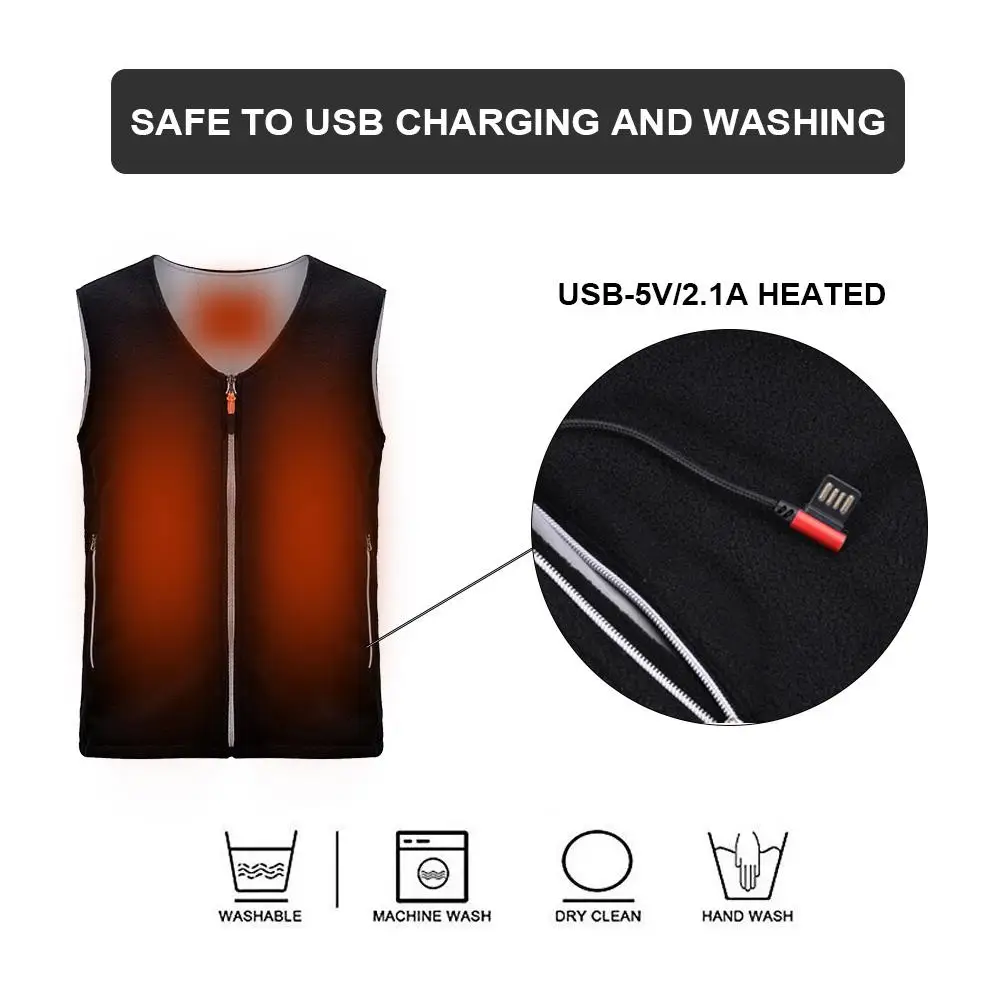 New Outdoor Sports Fishing Skiing Electric Heated Vest USB Intelligent Adjustable Temperature Ski Heating Vest Heated Jacket
New Outdoor Sports Fishing Skiing Electric Heated Vest USB Intelligent Adjustable Temperature Ski Heating Vest Heated Jacket