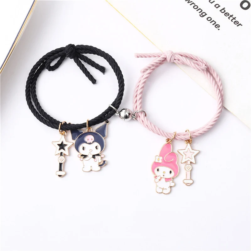 2pcs / Set Magnet Attracts Couple Bracelet Cute Cartoon Charm Jewelry Adjustable Elastic Rope Bracelets Lover Gift for Women Men
2pcs / Set Magnet Attracts Couple Bracelet Cute Cartoon Charm Jewelry Adjustable Elastic Rope Bracelets Lover Gift for Women Men