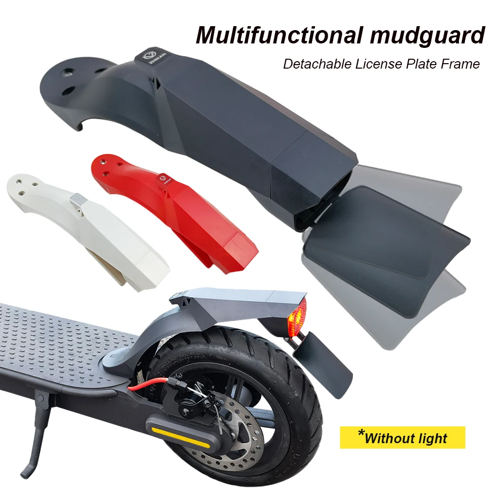 

Scooter Fenders Rear Mudguard Kit Tire Mud Guard For Xiaomi M365/Pro/Pro2 Electric Scooter Tail Fender With License Plate Frame
