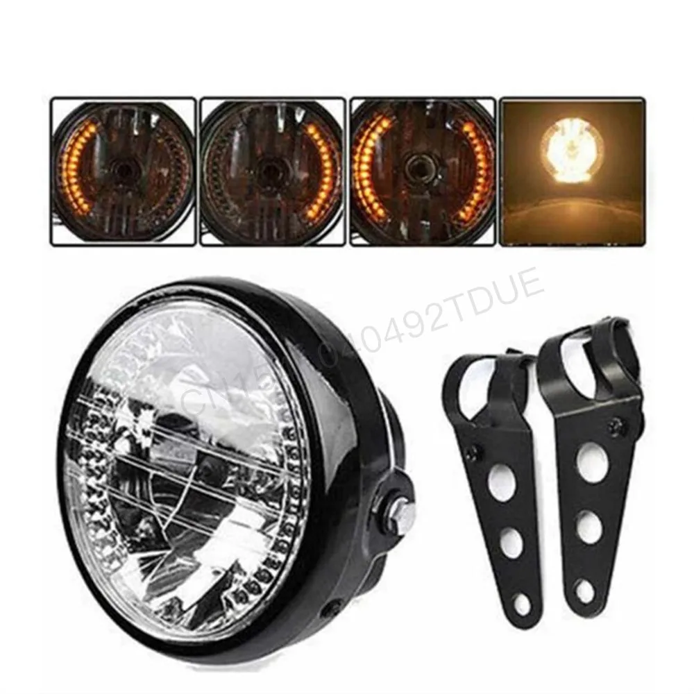 

Motorcycle Accessories It Is Suitable For Harley Cruise Crown Prince Car Refitted Headlamp Ear Bracket Led Turn Signal