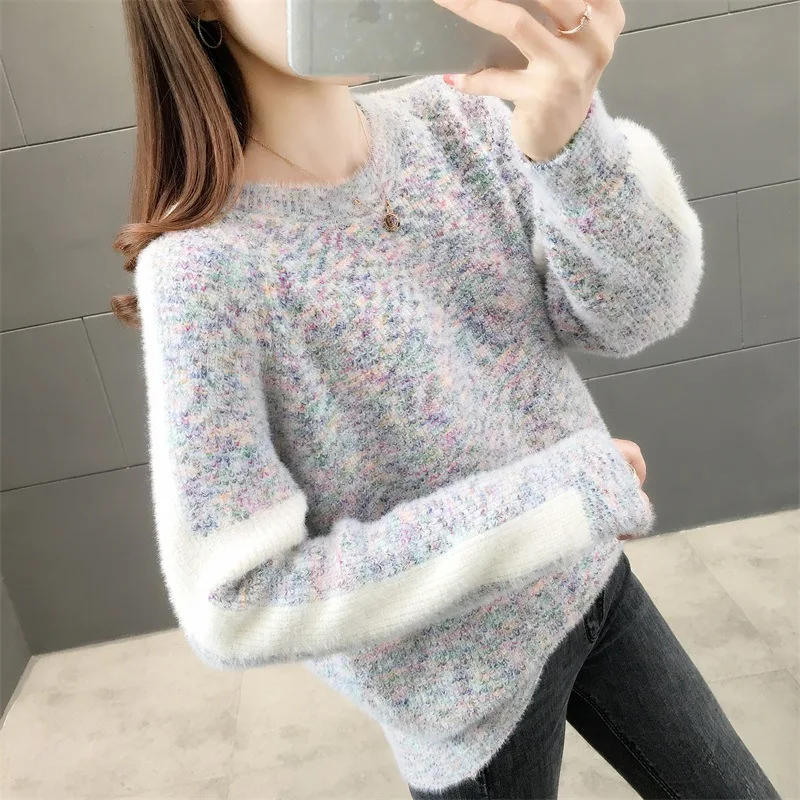 Ladies mink fleece sweater 2021 new fashion loose spring and autumn casual cotton
Ladies mink fleece sweater 2021 new fashion loose spring and autumn casual cotton
