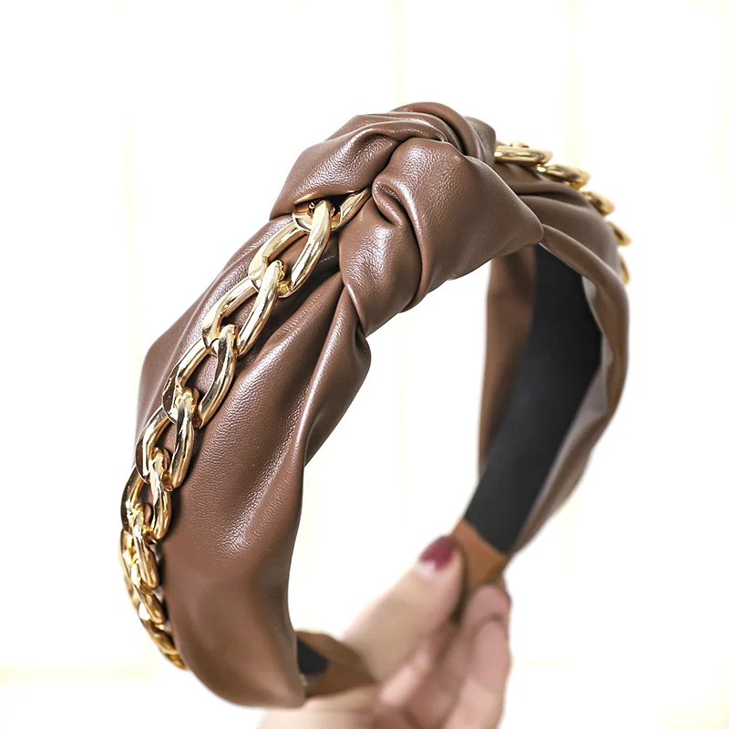 Korea Fashion Leather Hairband Knot Headband Lady Girls Hair Hoop Bands Accessories For Women Hair Headdress
Korea Fashion Leather Hairband Knot Headband Lady Girls Hair Hoop Bands Accessories For Women Hair Headdress