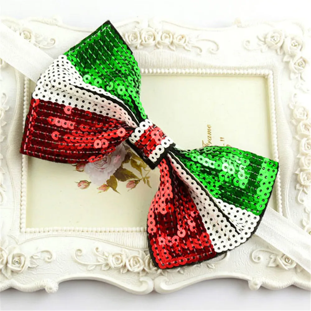 12pcs/ lot Sequin fabric bow flower hair headband headwrap wholesale- glitter large bow elastic headband for christmas
12pcs/ lot Sequin fabric bow flower hair headband headwrap wholesale- glitter large bow elastic headband for christmas