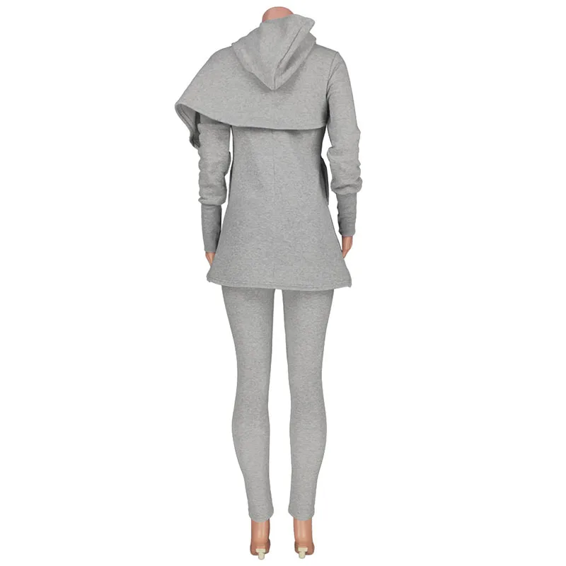 Autumn Casual Sports Suit Solid Color Long Sleeve Irregular Letter Printing Hooded Two-piece Sets for Women
Autumn Casual Sports Suit Solid Color Long Sleeve Irregular Letter Printing Hooded Two-piece Sets for Women