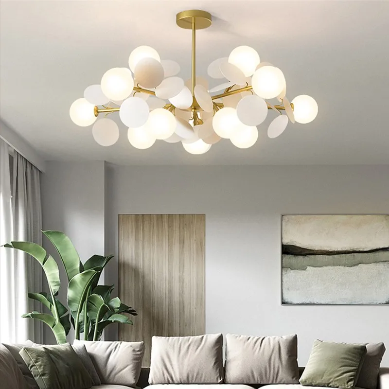 LED Luxury Chandeliers Modern Multi-head Home Deco Chandelier Lighting Children Living Room Bedroom Glass Ball Hanging Lamp
LED Luxury Chandeliers Modern Multi-head Home Deco Chandelier Lighting Children Living Room Bedroom Glass Ball Hanging Lamp
