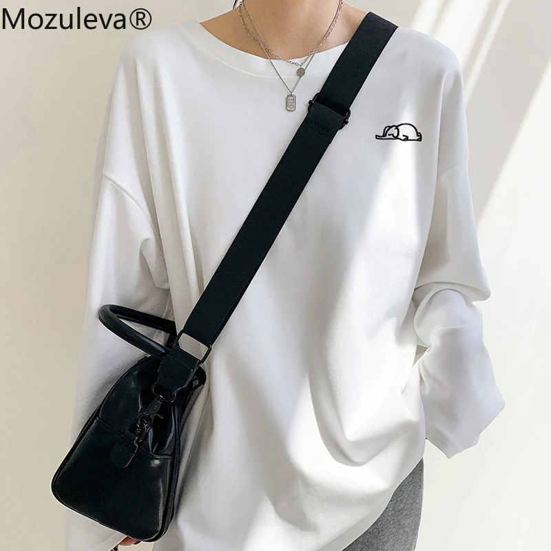 Женская футболка с длинным рукавом, круглым вырезом и принтом животных
Женская футболка с длинным рукавом, круглым вырезом и принтом животных