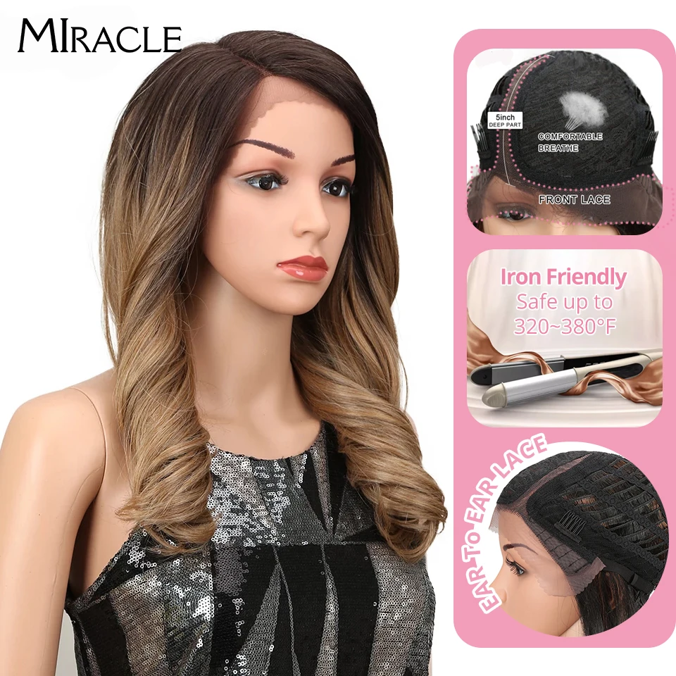 Miracle 20" High Temperature Fiber Hair Omber Gold Wavy Hair Long Loose Wavy Wigs Blonde Synthetic Lace Wig For Black Women
Miracle 20" High Temperature Fiber Hair Omber Gold Wavy Hair Long Loose Wavy Wigs Blonde Synthetic Lace Wig For Black Women