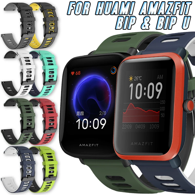 For Huami Amazfit Bip / S / Lite & Bip U / U Pro Watch 20mm Silicone Strap Replacement Inner Dual Color Bracelet Accessories
For Huami Amazfit Bip / S / Lite & Bip U / U Pro Watch 20mm Silicone Strap Replacement Inner Dual Color Bracelet Accessories