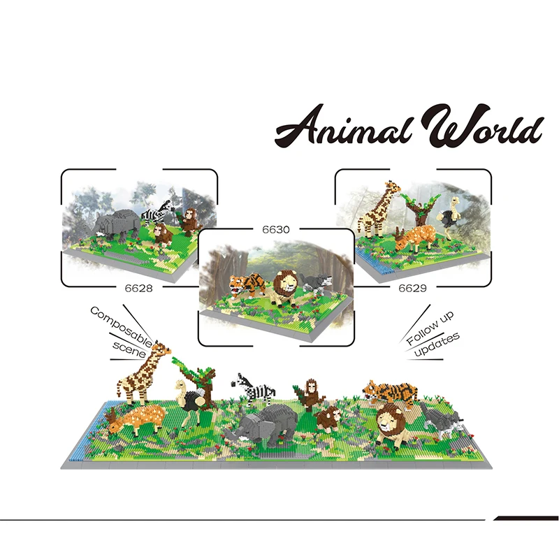 Diamond Wild Zoo Buidling Blocks Animal Park Model Modular Construction Bricks Toys for Children Educational Gift
Diamond Wild Zoo Buidling Blocks Animal Park Model Modular Construction Bricks Toys for Children Educational Gift