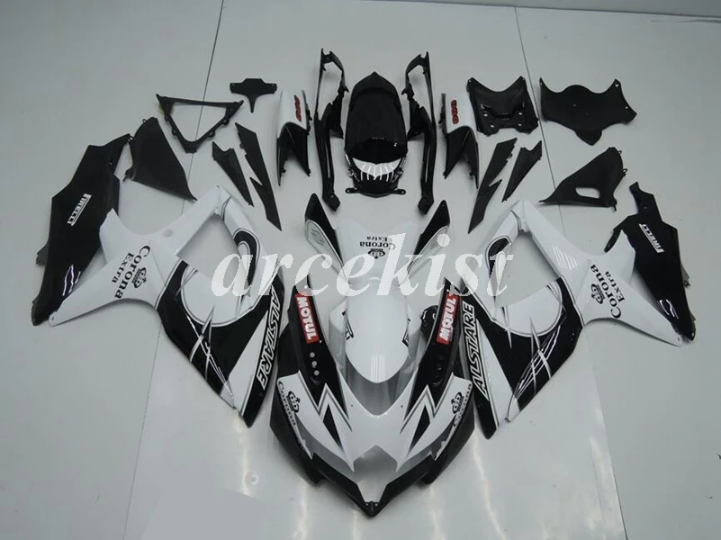 New ABS Injection Mold Full Fairings Kit Fit for Suzuki GSX-R600 R750 600 750 K8 2008 2009 2010 08 09 10 white black Corona
New ABS Injection Mold Full Fairings Kit Fit for Suzuki GSX-R600 R750 600 750 K8 2008 2009 2010 08 09 10 white black Corona
