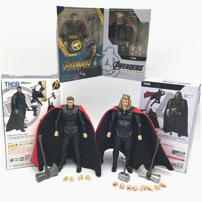 15cm SHF Endgame Two Style THOR Figure Infinity War thor simpie style & heroic action Figure Model Toys Gift Doll For Fhildren
15cm SHF Endgame Two Style THOR Figure Infinity War thor simpie style & heroic action Figure Model Toys Gift Doll For Fhildren