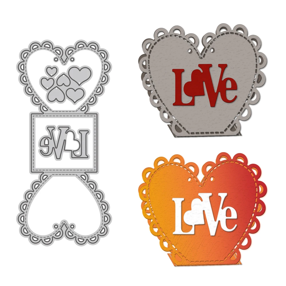 YIXUAN Love Heart Apple Metal Cutting Dies Valentine's Day DIY Scrapbooking Cutting Dies Stencil Decor Template Dies For Cards
YIXUAN Love Heart Apple Metal Cutting Dies Valentine's Day DIY Scrapbooking Cutting Dies Stencil Decor Template Dies For Cards