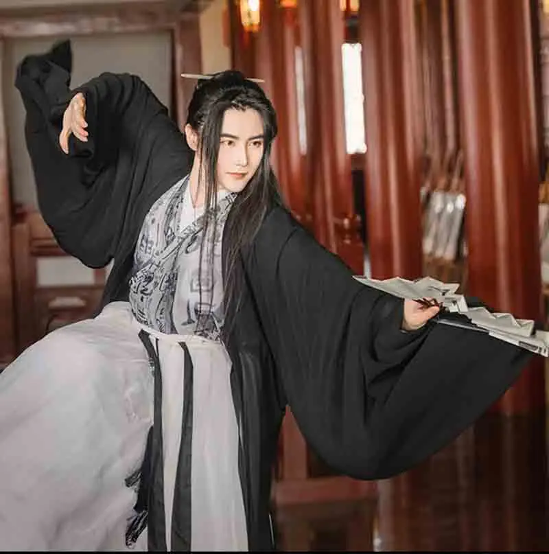 Plus Size 4XL Black Embroidery Hanfu Men&Women Chinese Traditional Hanfu Male Cosplay Costume Hanfu Black Jacket For Men/Women
Plus Size 4XL Black Embroidery Hanfu Men&Women Chinese Traditional Hanfu Male Cosplay Costume Hanfu Black Jacket For Men/Women