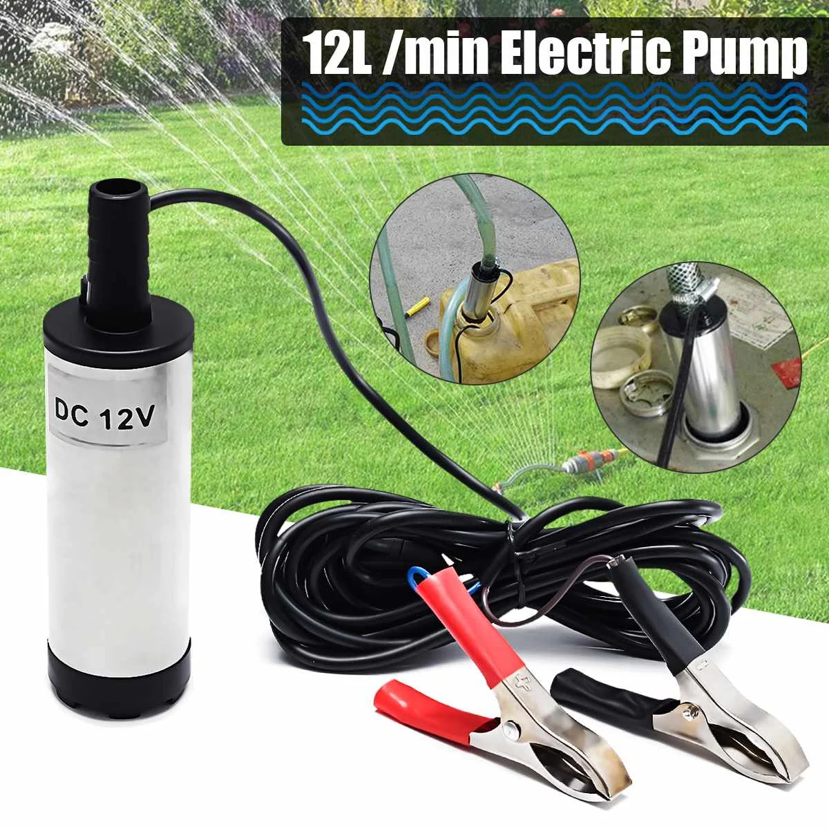 38MM Electric Submersible Pump DC 12V Mini Oil Water Pump Transfer Car Vehicle 12L/Min Stainless Steel Fuel Pump with Filter Net
38MM Electric Submersible Pump DC 12V Mini Oil Water Pump Transfer Car Vehicle 12L/Min Stainless Steel Fuel Pump with Filter Net