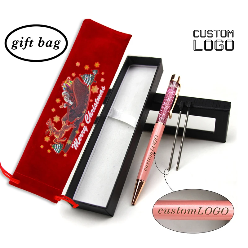 Christmas Gift Custom Logo Pens Gold Foil Ballpoint Metal Business Pens Creative Engravable Student Stationery Pen Box bag
Christmas Gift Custom Logo Pens Gold Foil Ballpoint Metal Business Pens Creative Engravable Student Stationery Pen Box bag