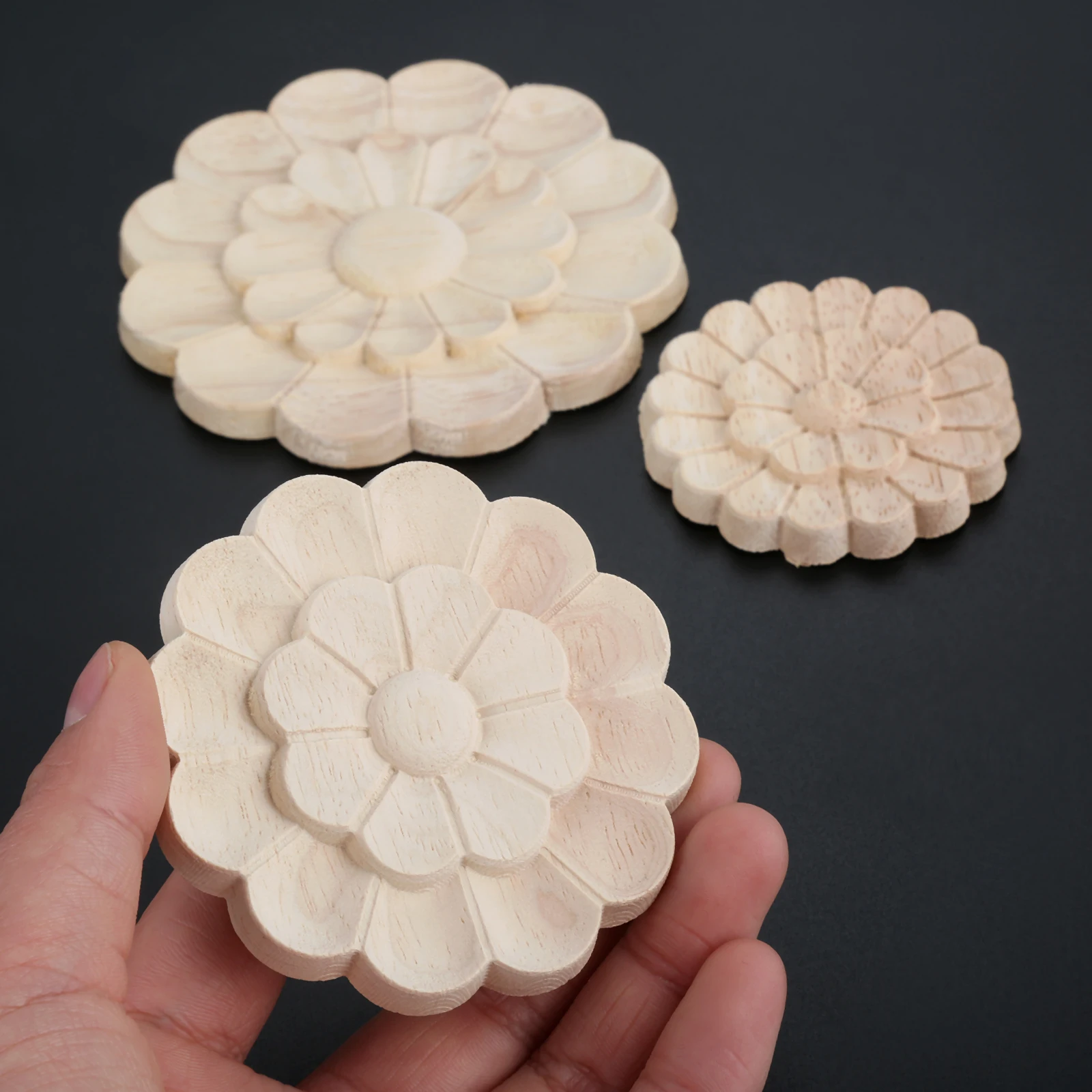 5pcs/1pc Round Floral Wood Carved Decal Corner 6/8/10cm Appliques Frame Wall Furniture Woodcarving Figurines Crafts Home Decor
5pcs/1pc Round Floral Wood Carved Decal Corner 6/8/10cm Appliques Frame Wall Furniture Woodcarving Figurines Crafts Home Decor