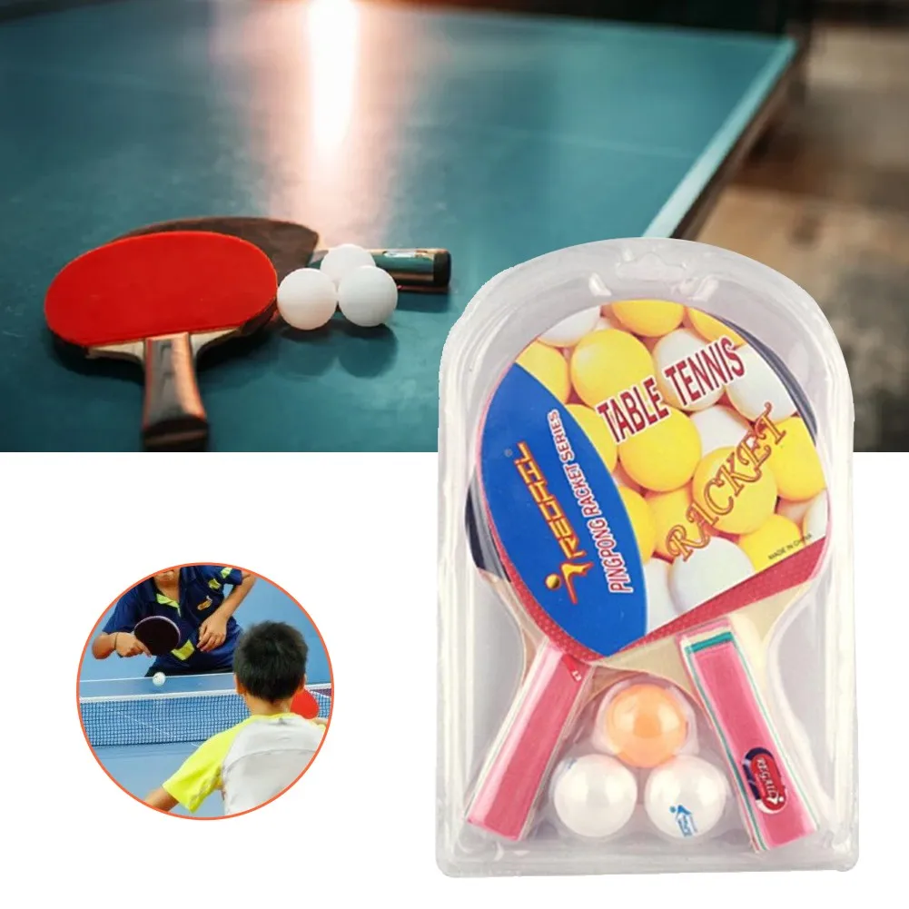 1pair Table Tennis Bats With 3 Balls Indoor Ping Pong Recreation Practice Table Tennis Non-slip Handle Indoor Activities Parts
1pair Table Tennis Bats With 3 Balls Indoor Ping Pong Recreation Practice Table Tennis Non-slip Handle Indoor Activities Parts