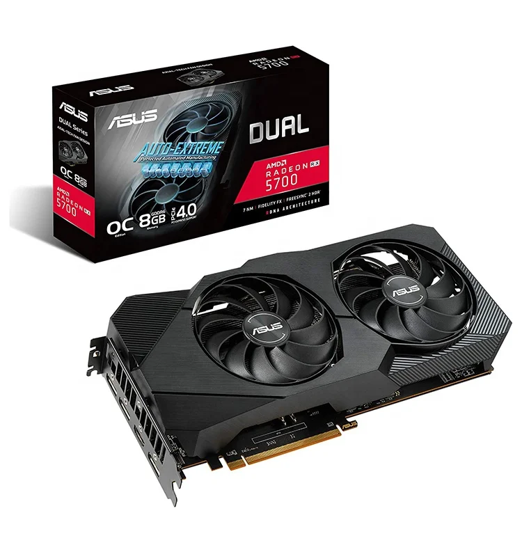 Игровая Видеокарта ASUS AMD Radeon RX 5700 с разгоном 8G GDDR6 Dual Fan EVO Edition DisplayPort (DUAL-RX5700-O8G-EVO)
Игровая Видеокарта ASUS AMD Radeon RX 5700 с разгоном 8G GDDR6 Dual Fan EVO Edition DisplayPort (DUAL-RX5700-O8G-EVO)