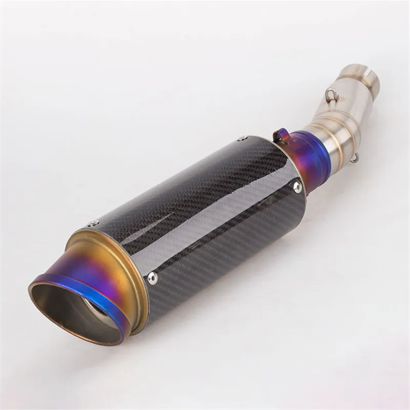 Motorcycle modified carbon fiber semi-blue exhaust CBR500R exhaust pipe carbon fiber exhaust with mid Link Pipe
Motorcycle modified carbon fiber semi-blue exhaust CBR500R exhaust pipe carbon fiber exhaust with mid Link Pipe