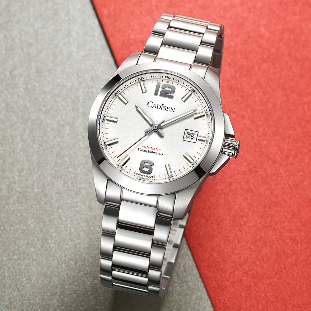 CADISEN Brand Design New Men's Watches Business 200M Waterproof Luminous Watches Mechanical Automatic Stainless Steel Mans Clock
CADISEN Brand Design New Men's Watches Business 200M Waterproof Luminous Watches Mechanical Automatic Stainless Steel Mans Clock
