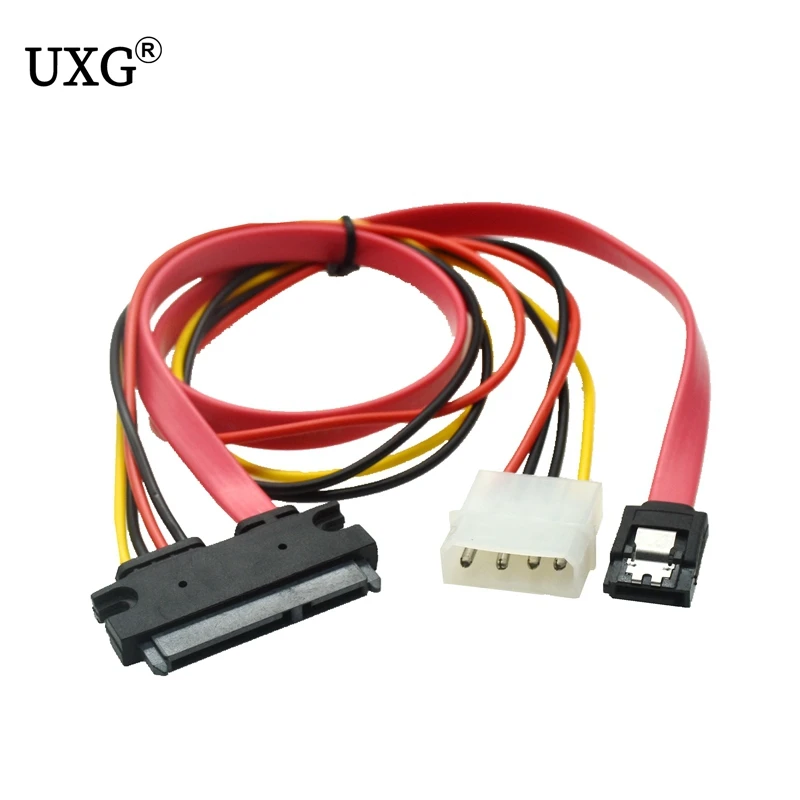 30 см/50 см 22PIN 7 + 15 Pin SATA к 7Pin Дата-кабель 4-контактный Molex последовательному ATA