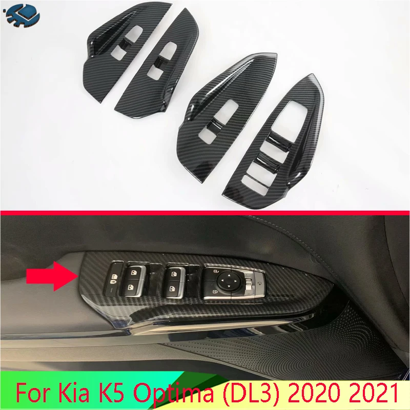 For Kia K5 Optima (DL3) 2020 2021 Car Accessories Carbon Fiber Style Door Window Armrest Cover Switch Panel Trim Molding Garnish
For Kia K5 Optima (DL3) 2020 2021 Car Accessories Carbon Fiber Style Door Window Armrest Cover Switch Panel Trim Molding Garnish
