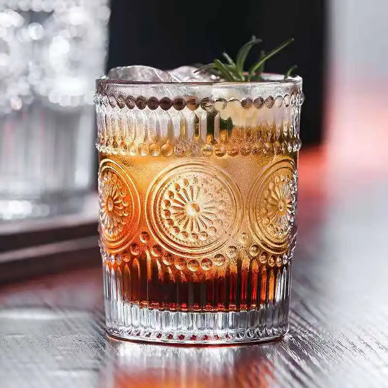 Embossed Water Cup Phnom Penh Sun Flower Creative Glass Cup Retro Office Home Transparent Juice Cup with Souvenir Cup
Embossed Water Cup Phnom Penh Sun Flower Creative Glass Cup Retro Office Home Transparent Juice Cup with Souvenir Cup