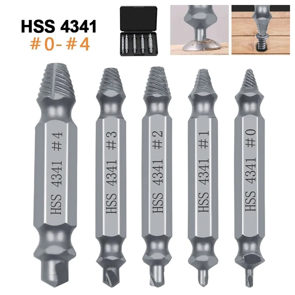 5PCS Broken Bolt Damage Screw Remover Extractor Drill Bits Easy Out Stud Reverse High Quality
5PCS Broken Bolt Damage Screw Remover Extractor Drill Bits Easy Out Stud Reverse High Quality