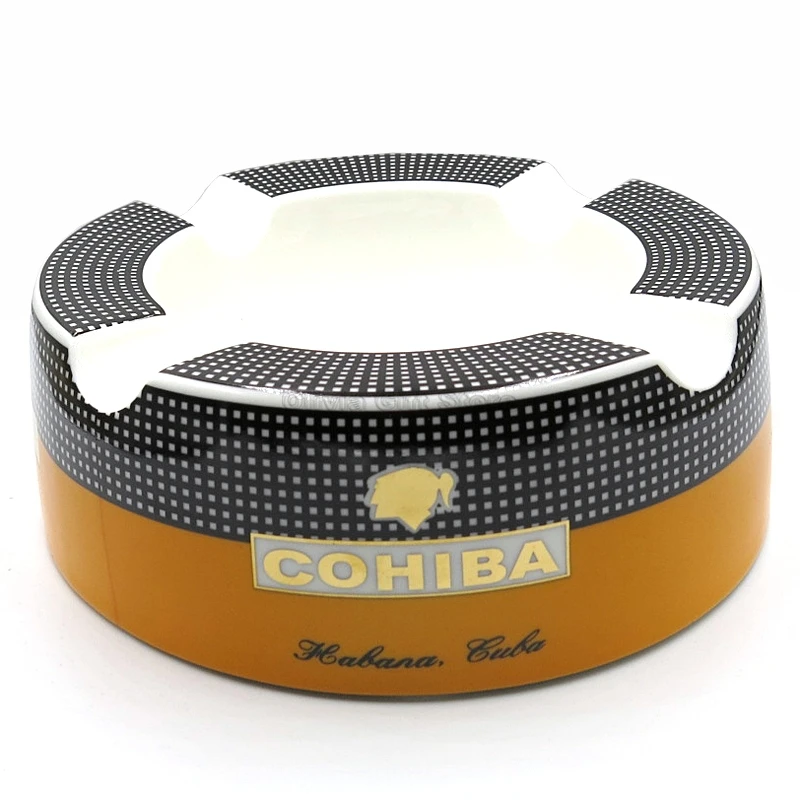 COHIBA 4 Slots Fine Porcelain Table Cigar Cigarette Ashtray Outdoor Holder Tobacco Ash Tray Home Smoking Tool
COHIBA 4 Slots Fine Porcelain Table Cigar Cigarette Ashtray Outdoor Holder Tobacco Ash Tray Home Smoking Tool