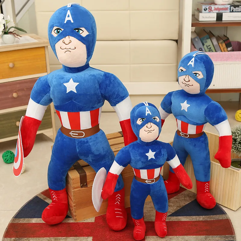 

Искусственная кукла, герой, альянс, плюшевая игрушка, капитан США, Человек-паук, заполненная плюшевой подушкой из полипропилена и хлопка
