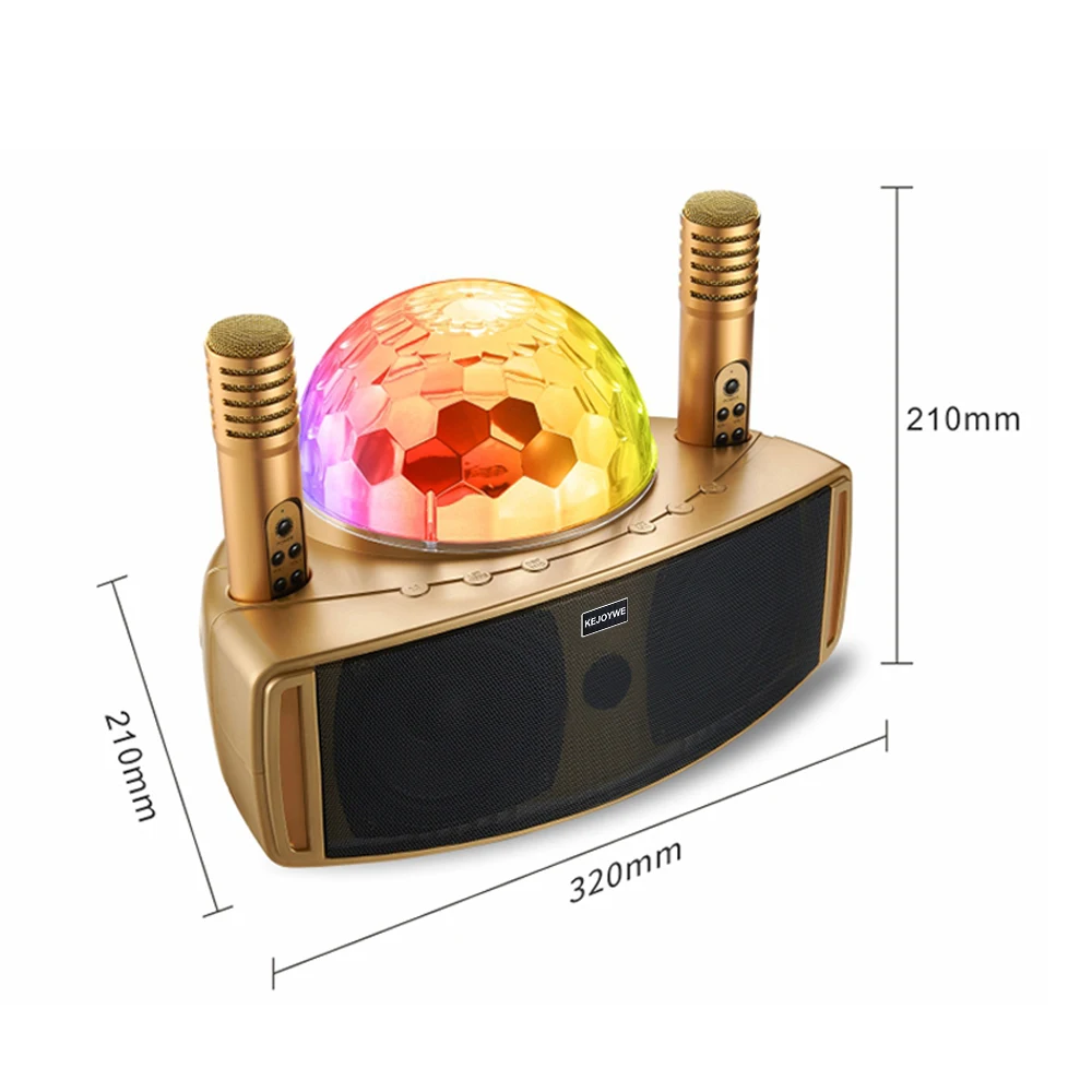 6000mAh Battery Home Theater KTV Bluetooth Speaker Dual Wireless Microphone All-in-one Machine 50W High Power Stereo Subwoofer
6000mAh Battery Home Theater KTV Bluetooth Speaker Dual Wireless Microphone All-in-one Machine 50W High Power Stereo Subwoofer