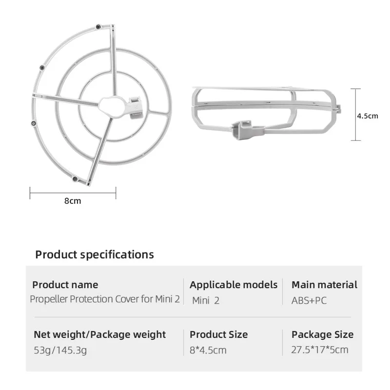 Fully Enclosed Propeller Guard Protector For DJI Mavic Mini 2 Props Blade Protection Cage For Mavic Mini 2 Drone Accessories
Fully Enclosed Propeller Guard Protector For DJI Mavic Mini 2 Props Blade Protection Cage For Mavic Mini 2 Drone Accessories