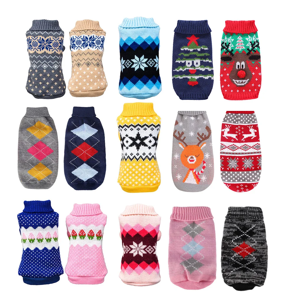 Cartoon Cat Dog Clothes Warm Christmas Sweater For Small Yorkies Chihuahua Winter Pet Cat Clothing Coat Knitting Crochet Apparel
Cartoon Cat Dog Clothes Warm Christmas Sweater For Small Yorkies Chihuahua Winter Pet Cat Clothing Coat Knitting Crochet Apparel