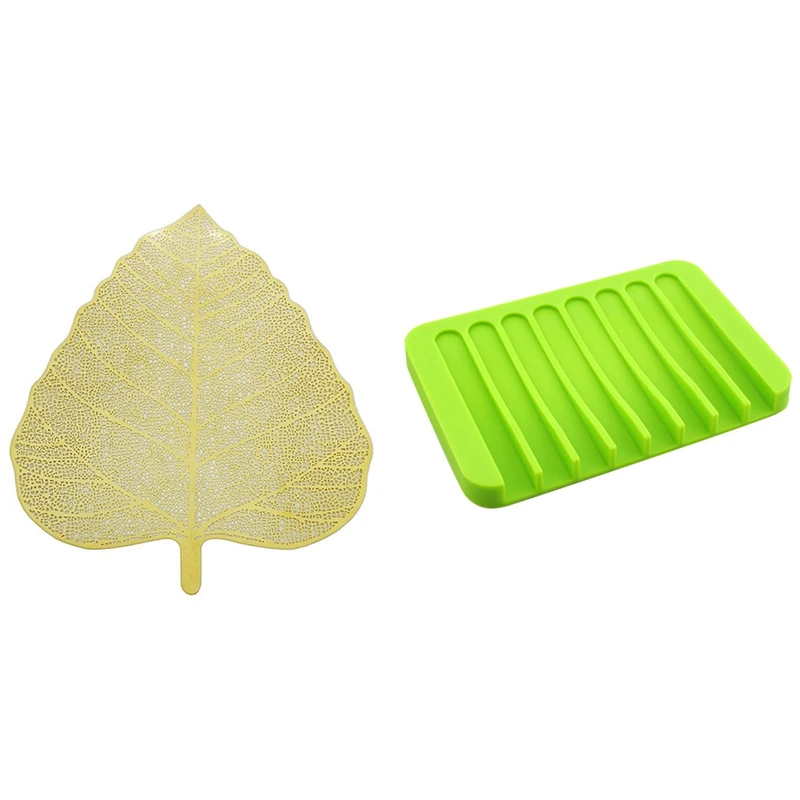New Stainless Steel Handmade Leaf Shape Tea Strainer With Comb Drain Soap Dishes Holder Silicone Anti-Slip Drain Rack
New Stainless Steel Handmade Leaf Shape Tea Strainer With Comb Drain Soap Dishes Holder Silicone Anti-Slip Drain Rack