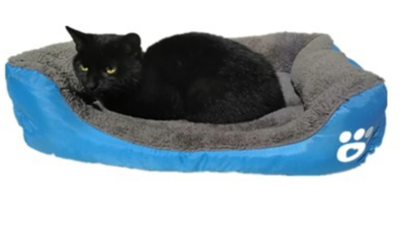 

2021 домашняя собака щенок кошка Флисовая теплая кровать Дом четыре сезона удобная кровать подстилка для сна Флисовое гнездо для сна