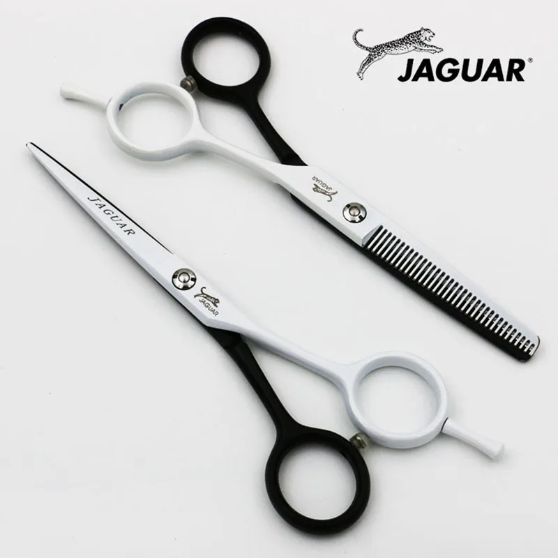 JAGUAR 5.5 inch Professional Hairdressing scissors set Cutting+Thinning Barber shears High quality Black and White styles
JAGUAR 5.5 inch Professional Hairdressing scissors set Cutting+Thinning Barber shears High quality Black and White styles
