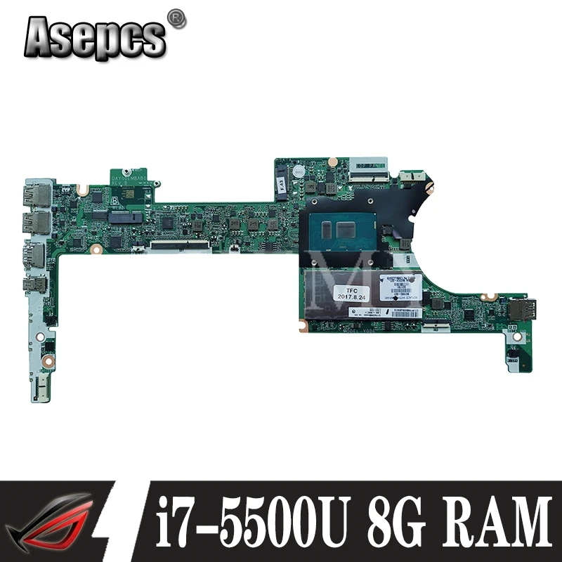 Материнская плата для ноутбука For HP Spectre X360 G1 13-4003DX Series 801505-501 801505-001 DA0Y0DMBAF0 w i7-5500U 8G ram