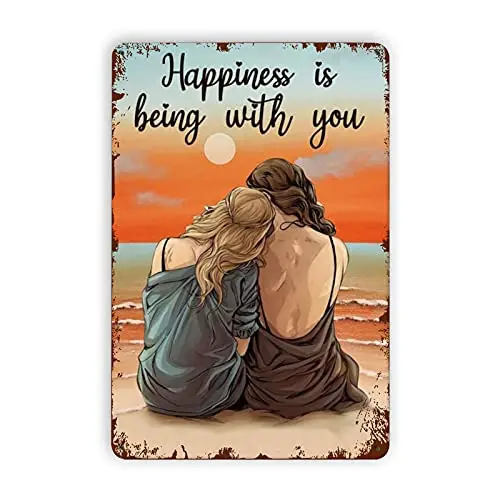 Tin Sign Poster Happiness Is Being With You Metal Wall Sign Home Shopping Mall Coffee Bar Wall Decoration Retro Metal Plate 
Tin Sign Poster Happiness Is Being With You Metal Wall Sign Home Shopping Mall Coffee Bar Wall Decoration Retro Metal Plate