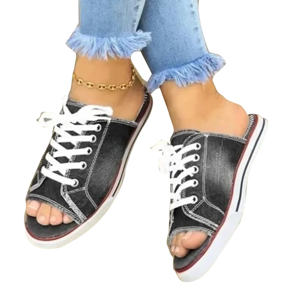New Arrival Women Sandals One Pedal Canvas Slippers Comfortable Flat Sandals for Summer Party
New Arrival Women Sandals One Pedal Canvas Slippers Comfortable Flat Sandals for Summer Party