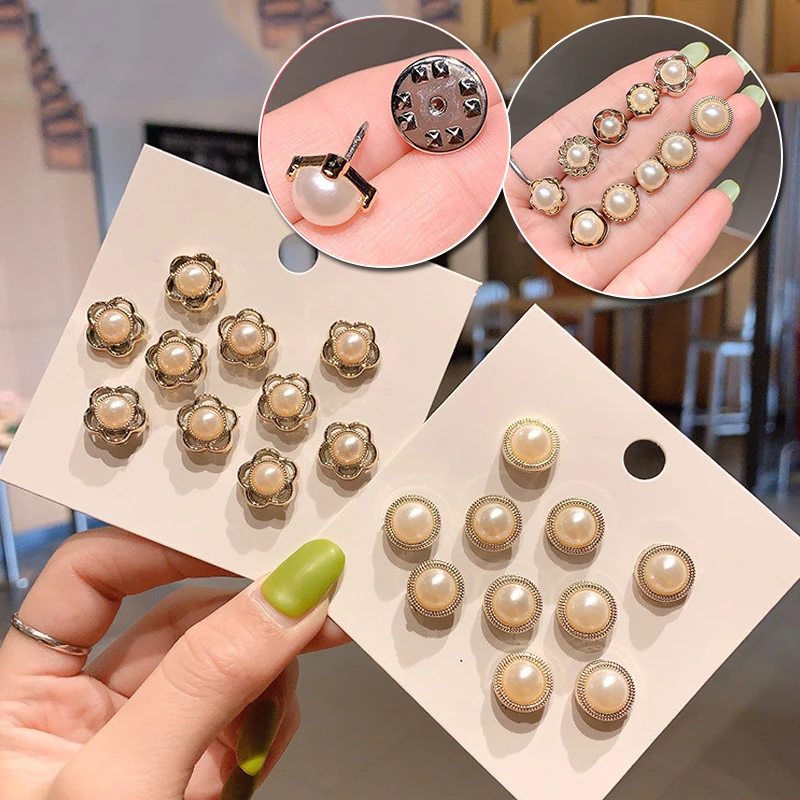 8pcs/10pcs Exquisite Suit Pin Pearl Brooches Cardigan Clip Anti-glare Jewelry Gift Fashion Women Accessories
8pcs/10pcs Exquisite Suit Pin Pearl Brooches Cardigan Clip Anti-glare Jewelry Gift Fashion Women Accessories