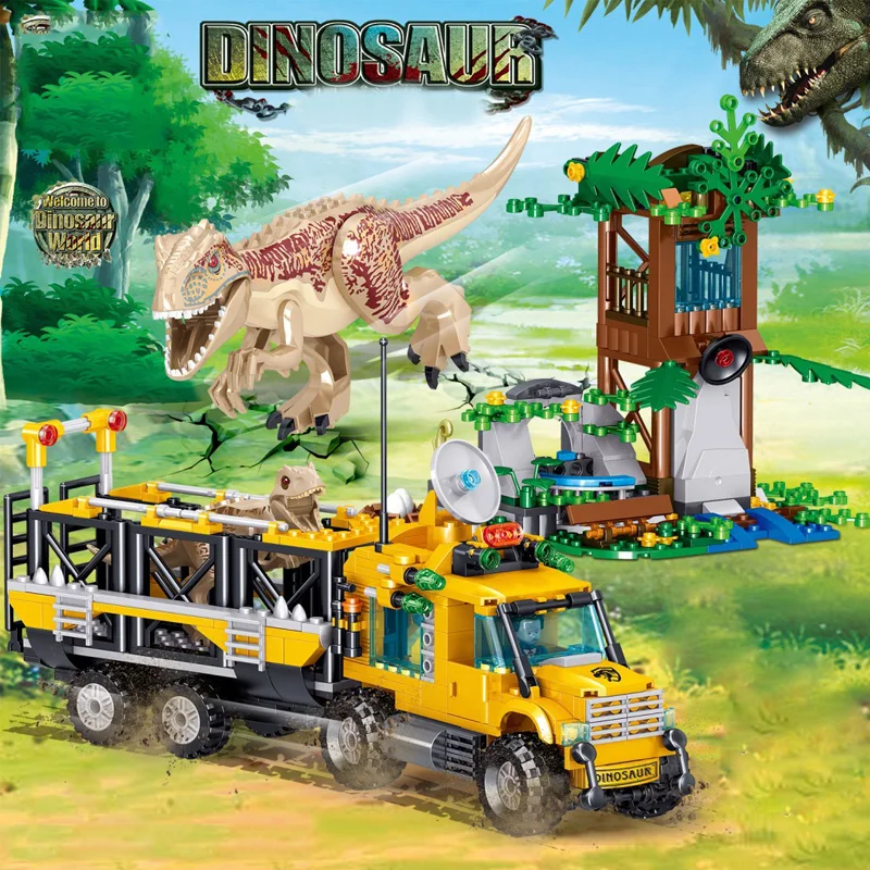 582pcs Dinosaur World Technician Transport Truck Building Blocks Jurassic Park Bricks Set Model Kids DIY Toys Children Gifts
582pcs Dinosaur World Technician Transport Truck Building Blocks Jurassic Park Bricks Set Model Kids DIY Toys Children Gifts