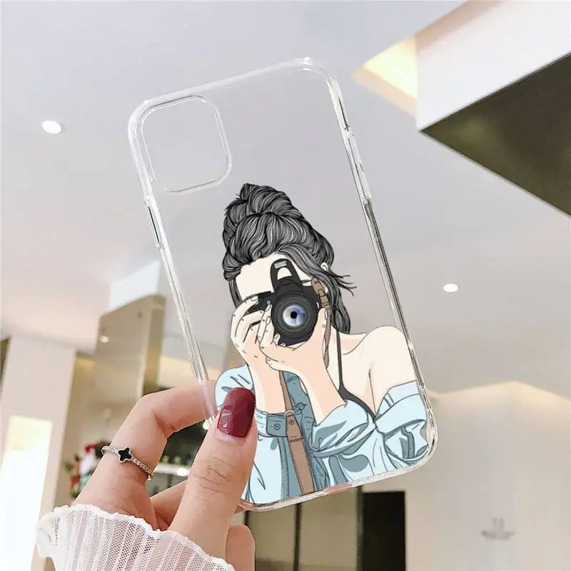 Fashion cartoon beautiful Lady Phone Case Transparent for iPhone 11 12 mini pro XS MAX 8 7 6 6S Plus X 5S SE 2020 XR
Fashion cartoon beautiful Lady Phone Case Transparent for iPhone 11 12 mini pro XS MAX 8 7 6 6S Plus X 5S SE 2020 XR