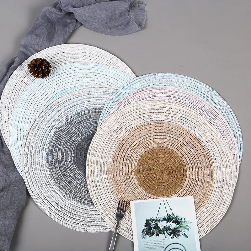 Nordic round table Placemats Anti Slip Drink Coasters Insulated Solid Linen Non Slip Ramie Table placemats Decor for kitchen
Nordic round table Placemats Anti Slip Drink Coasters Insulated Solid Linen Non Slip Ramie Table placemats Decor for kitchen